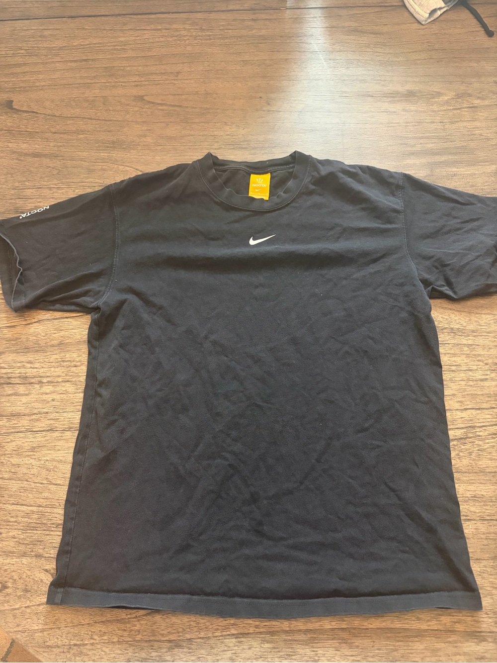 Nocta Nike Black Short-Sleeve Crew Tee with White Swoosh